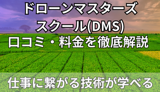 ドローンマスターズスクールDMSの口コミ・料金を徹底解説|仕事に繋がる学校